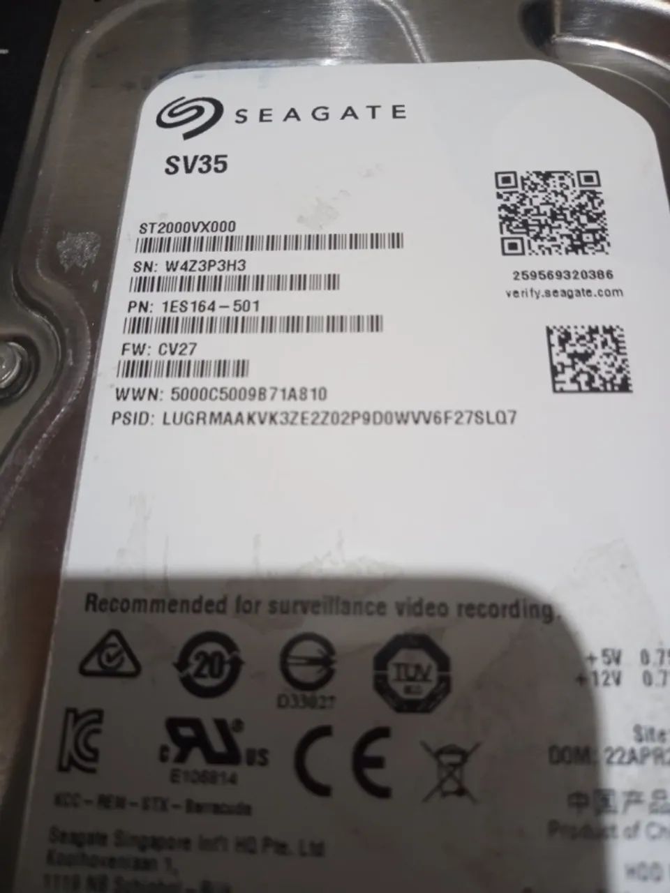 HD Seagate SV35  2TB441993040652544004