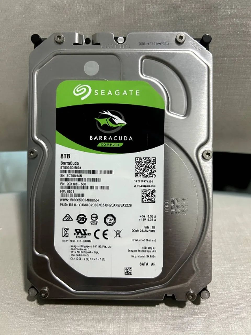 HD Seagate BarraCuda 8TB (3.5?) - Ótimo p/ Backup / PC Gamer