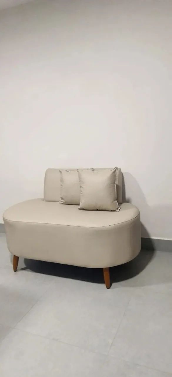 Sofa Orgânico Tecido Corino Visammer   1,15 CM - Foto 5