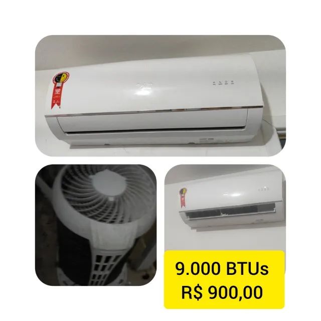 Ar condicionado 9.000 BTUs Midea 