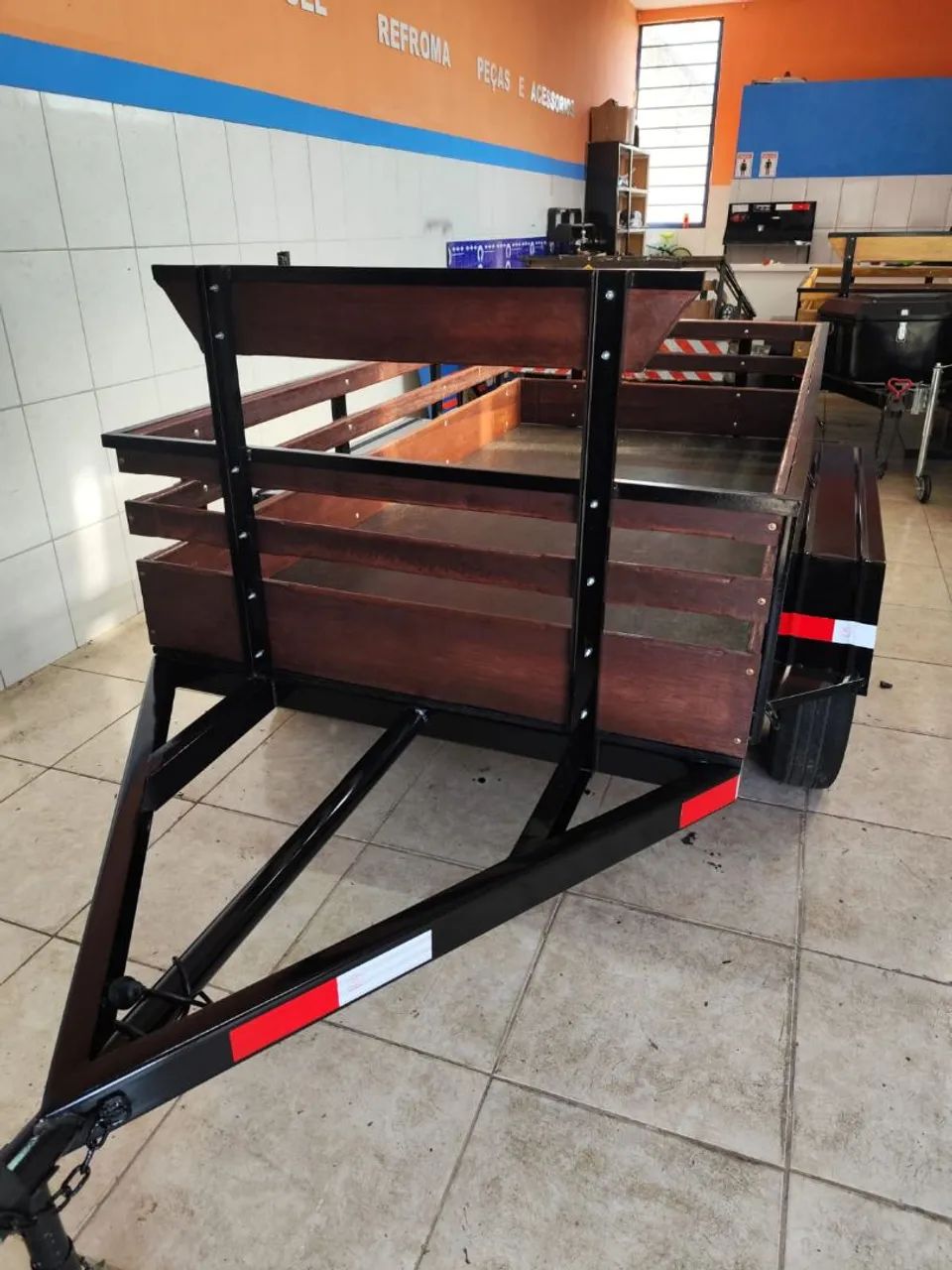 Carretinha nova de fábrica dois eixo trucada  - Foto 4