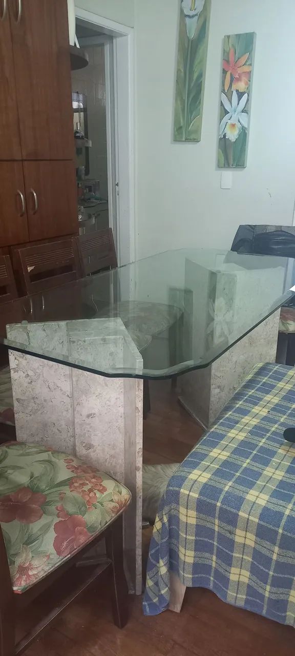 Mesa tampo de vidro  - Foto 2