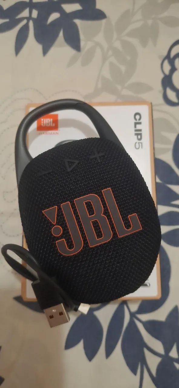JBL Clip 5 Caixa de Som Bluetooth portátil a prova d'água (c/ NOTA FISCAL) 