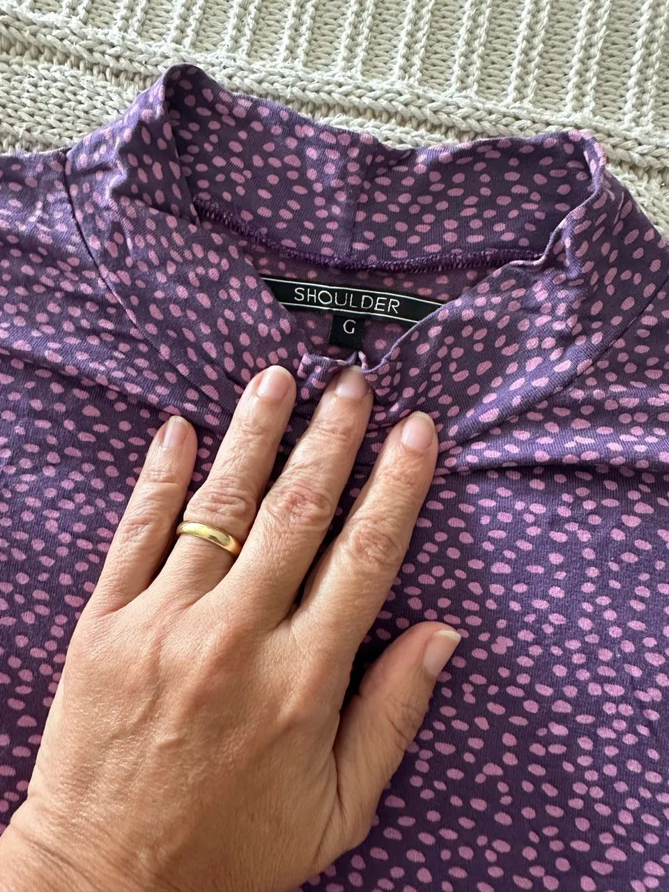 Blusa de malha shoulder tamanho G - Foto 2