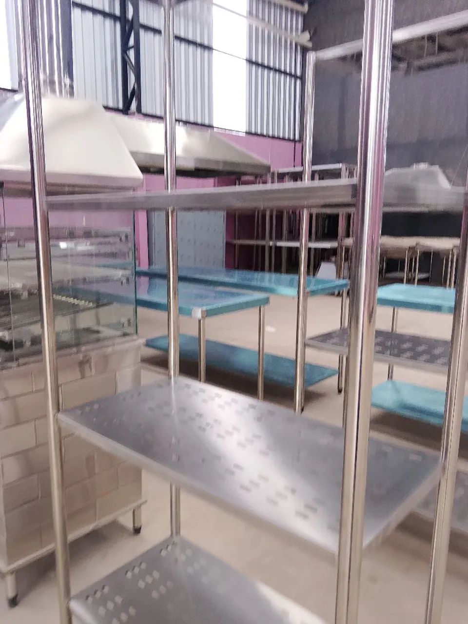 Estante em aço inox perfurada  - Foto 4