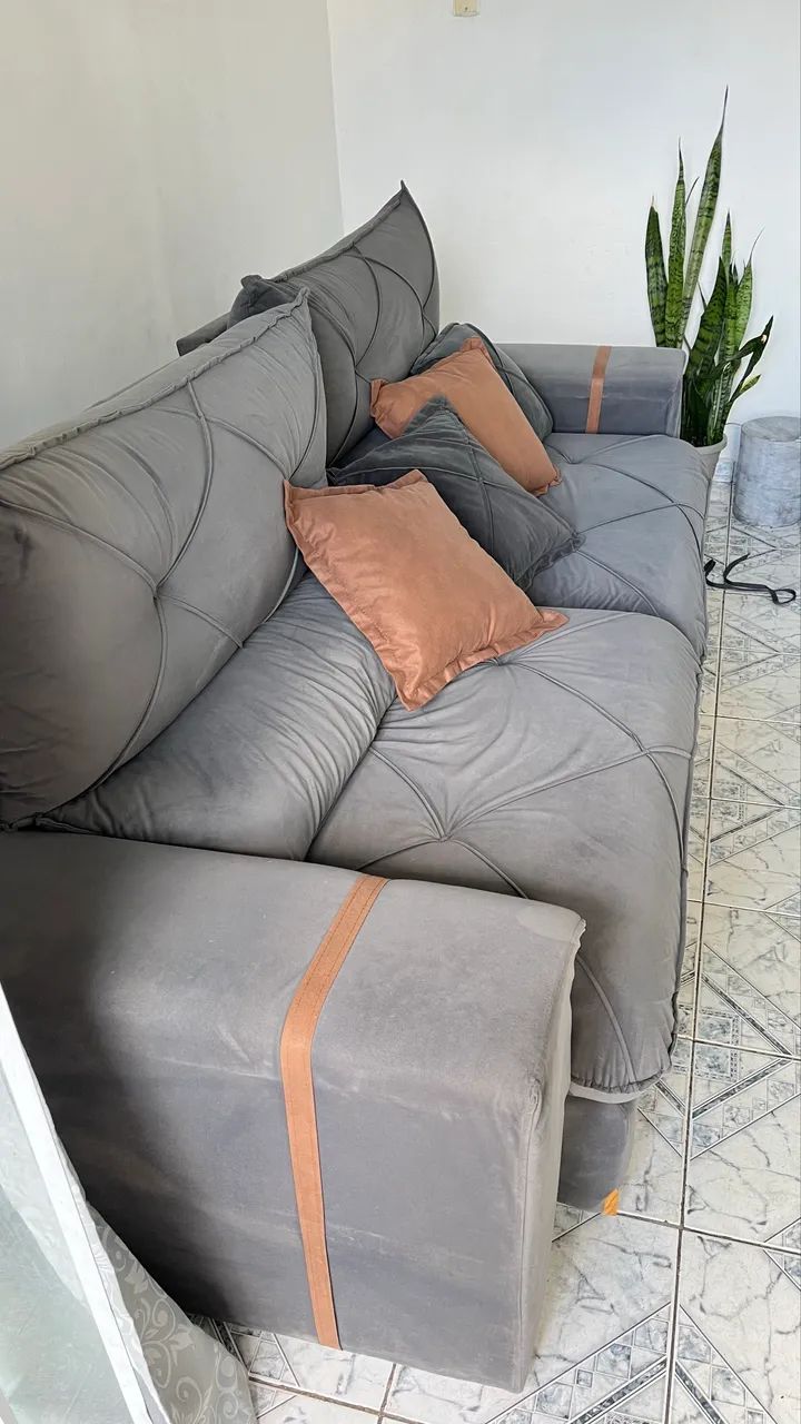Sofá grande reclinável 2,50metros  - Foto 2