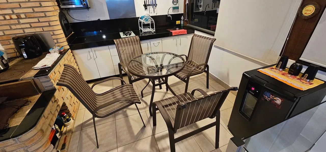 Conjunto de mesa para jardim em alumínio  - Foto 2