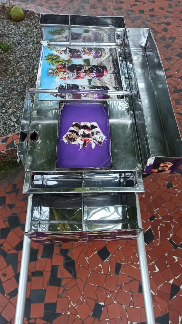 Carrinho de Açaí e Sorvete Profissional Inox Renda Extra - Foto 5