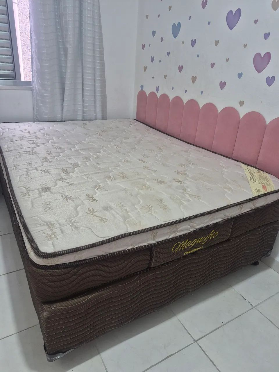 Cama box casal + colchão Ortobom - Foto 4