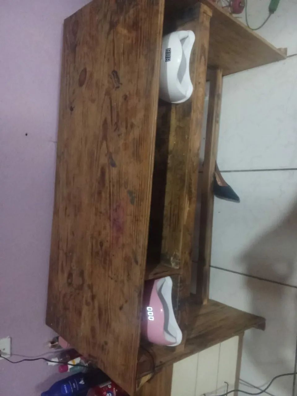 Mesa rústica para manicure - Foto 2