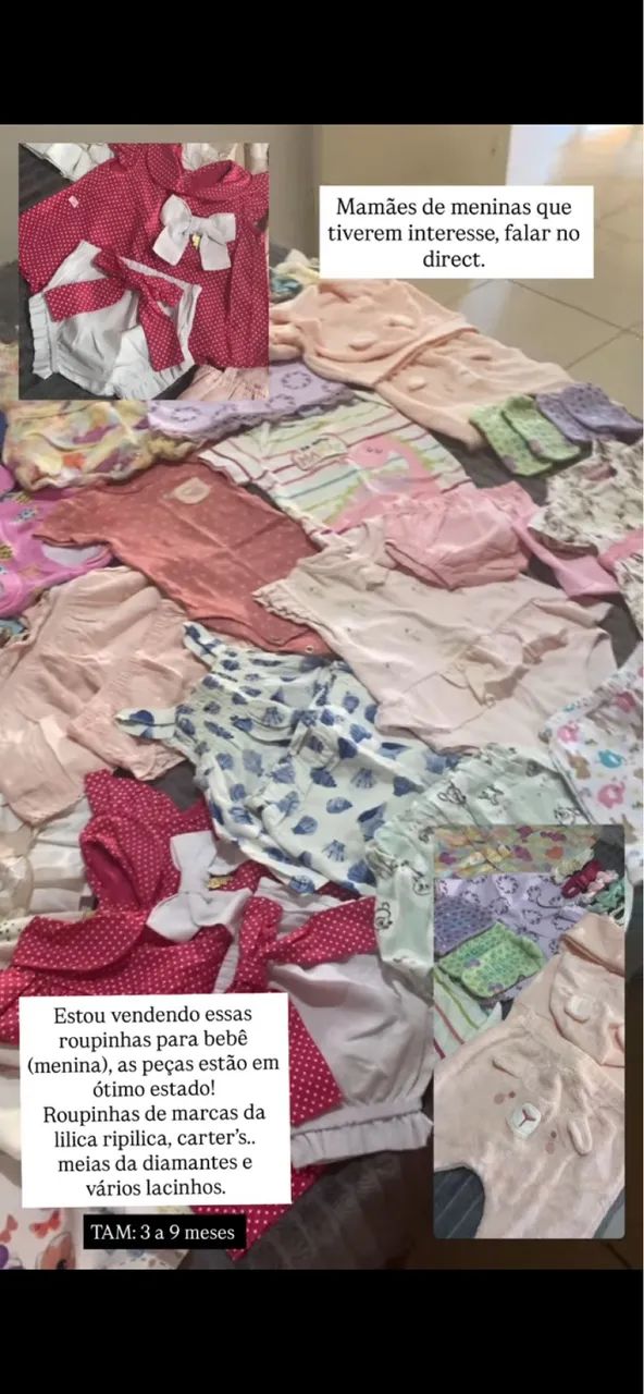 Roupinhas para bebê/ menina 