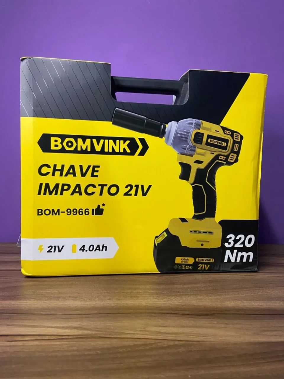 CHAVE DE IMPACTO 21V 4.0Ah 320nm BOM- 9966 - Foto 2