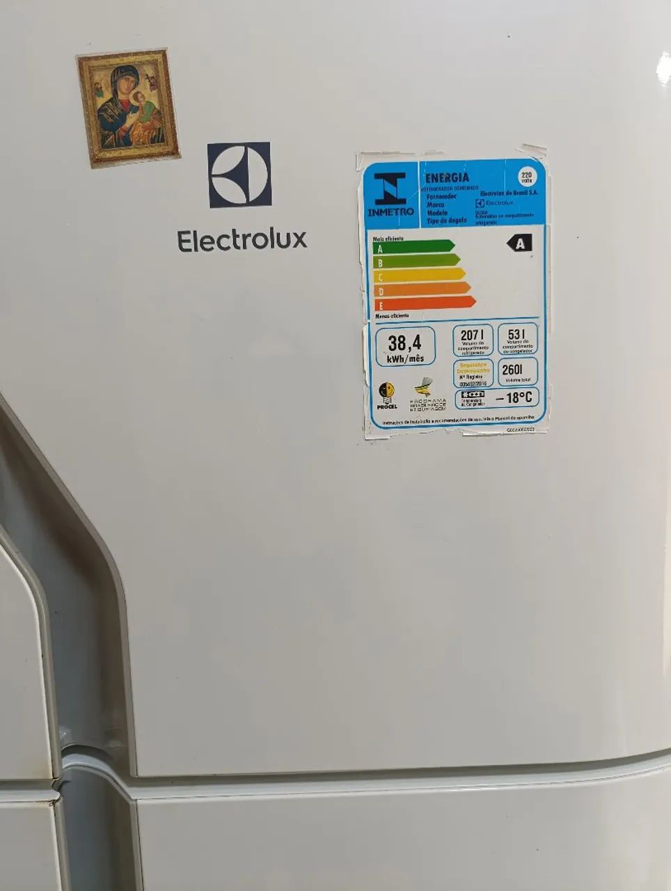 Refrigerador Eletrolux defrost 2 portas 