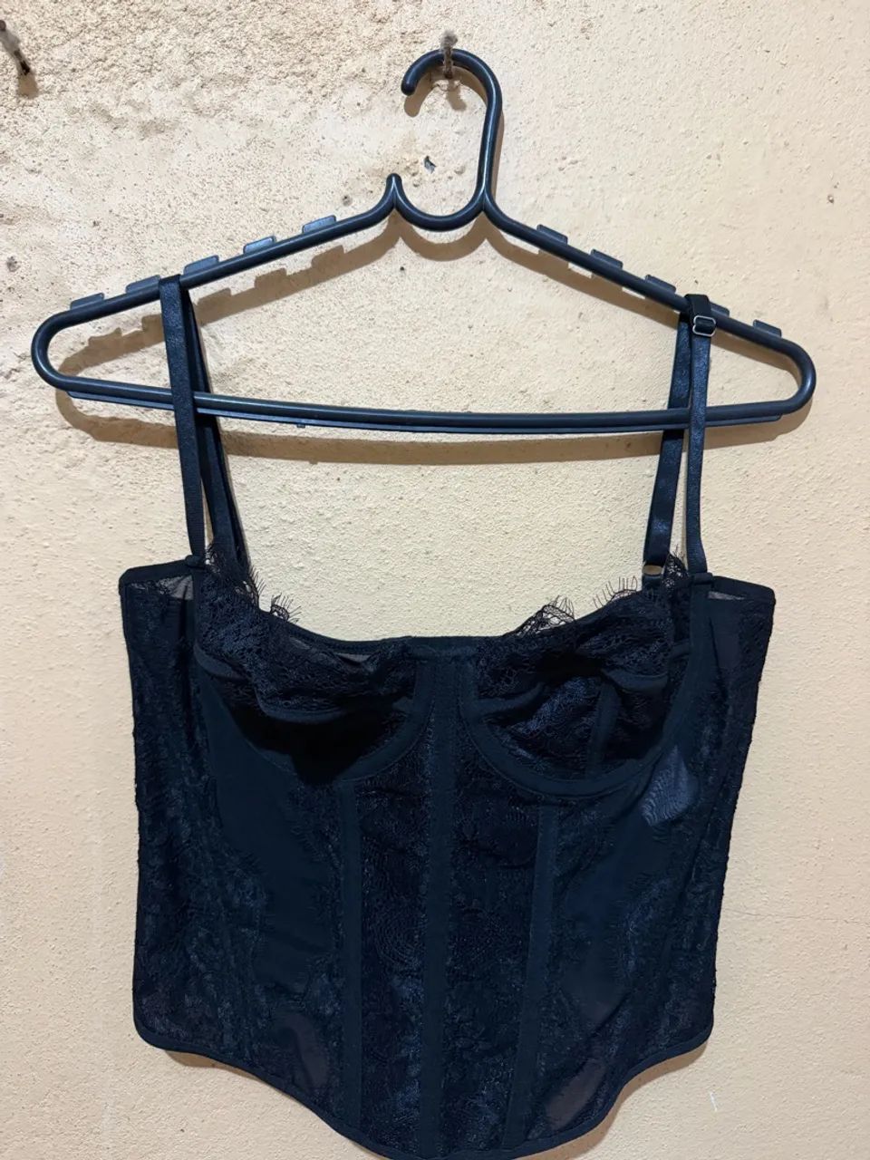 Corset preto Renda 