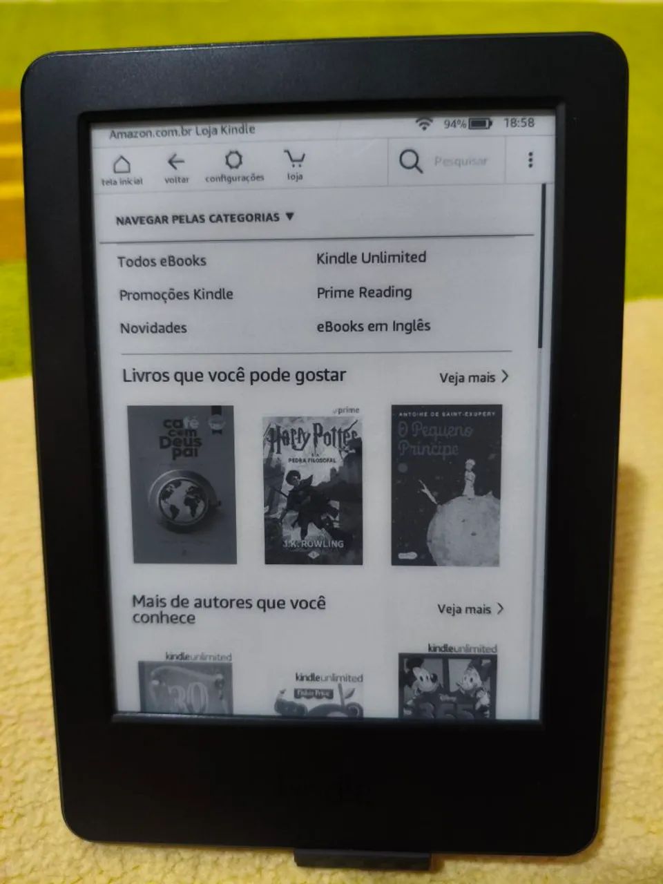 Kindle 7 geração pouco uso