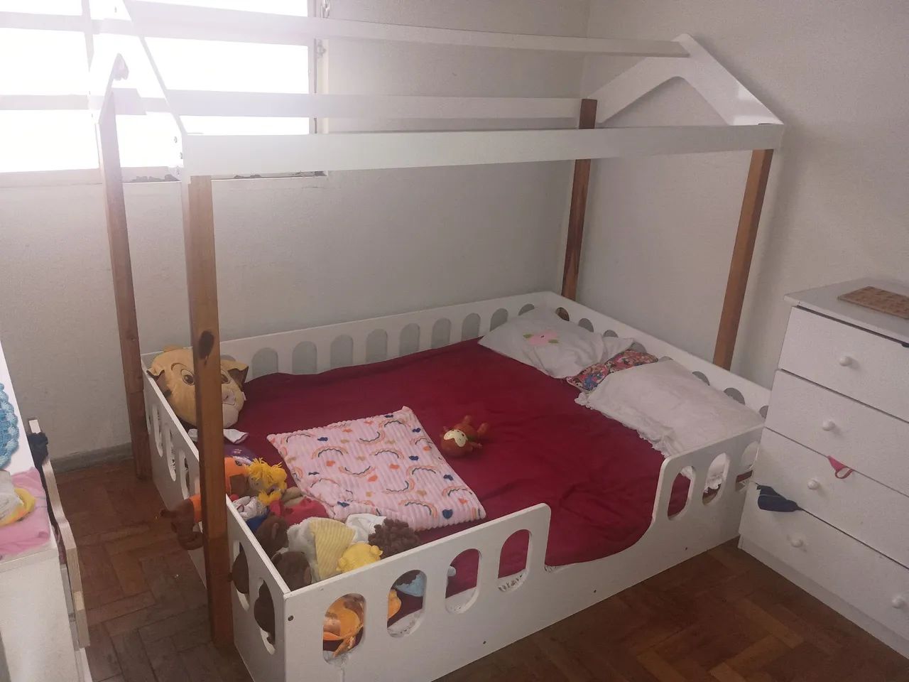 VENDO CAMA CASAL MONTESSORIANA CASA - Foto 2