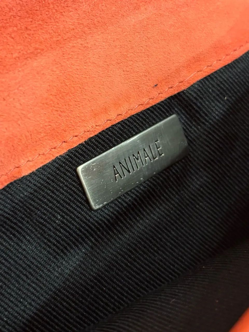 Bolsa Animale - Suede, cor Coral  - Foto 3