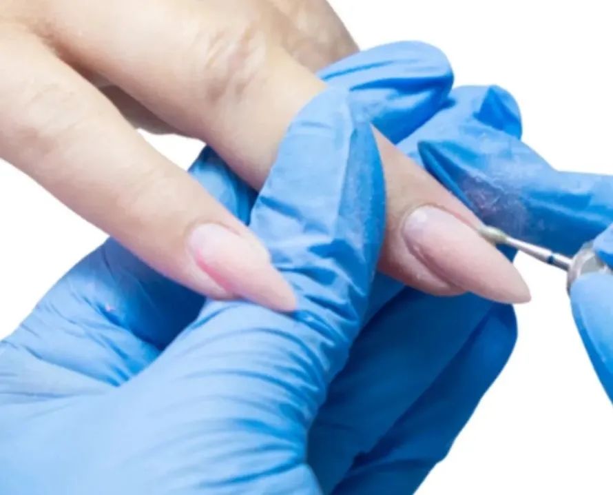 Luva Nitrilica Vabene Azul -  TAM P - Foto 2