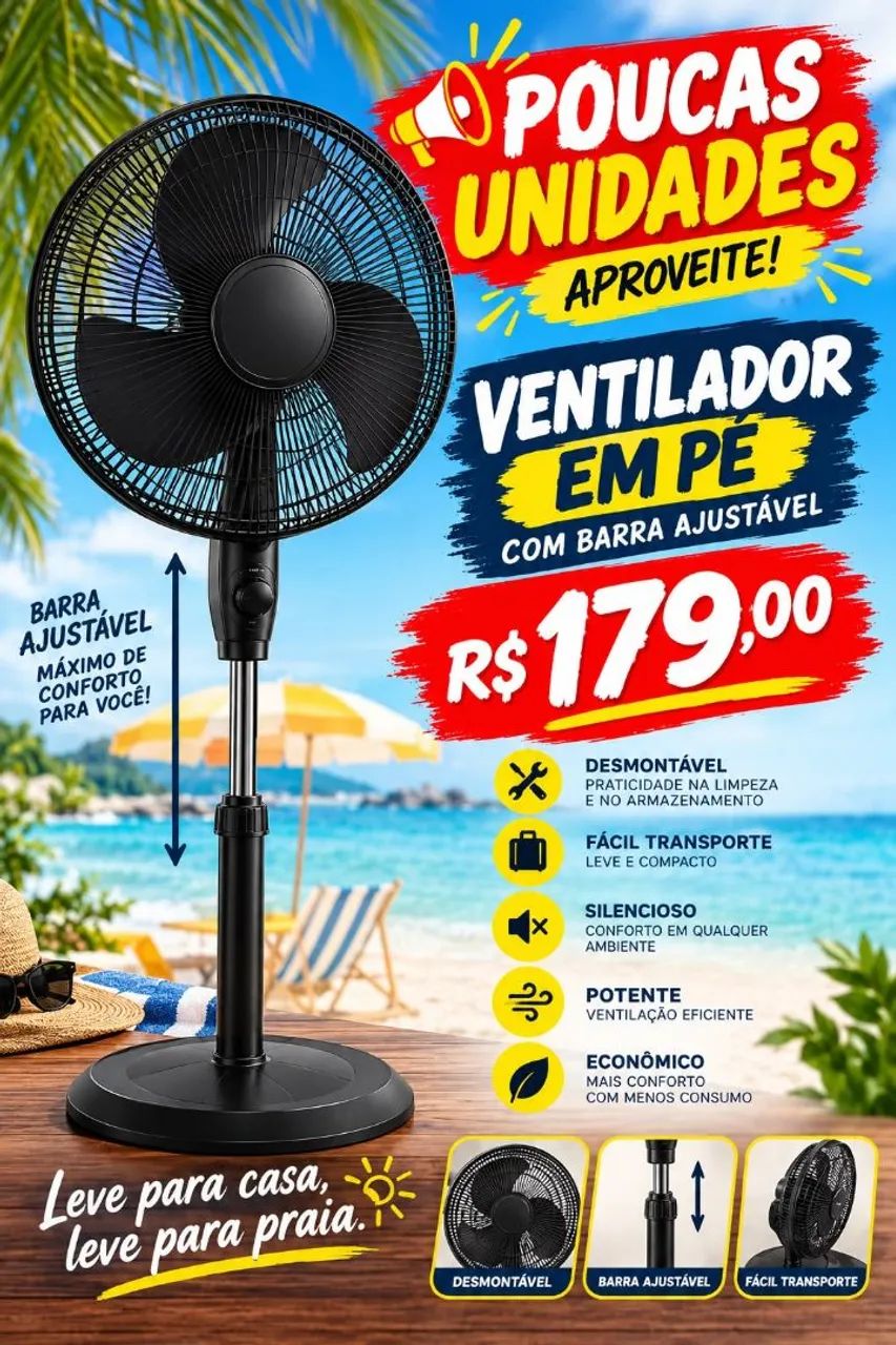 Ventilador em pé 