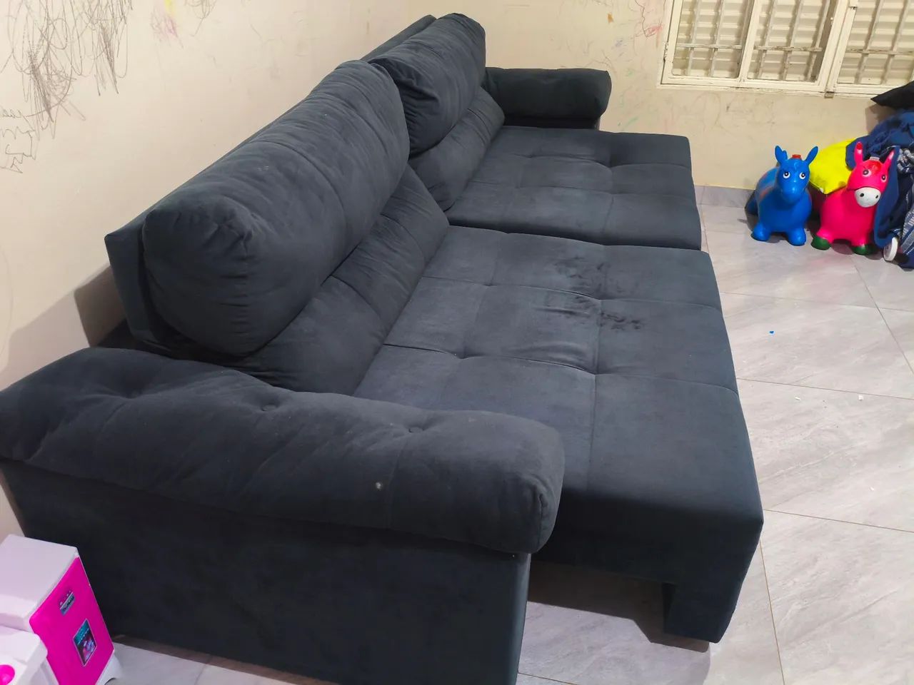 Sofá retrátil e reclinável 2,80m - Foto 2