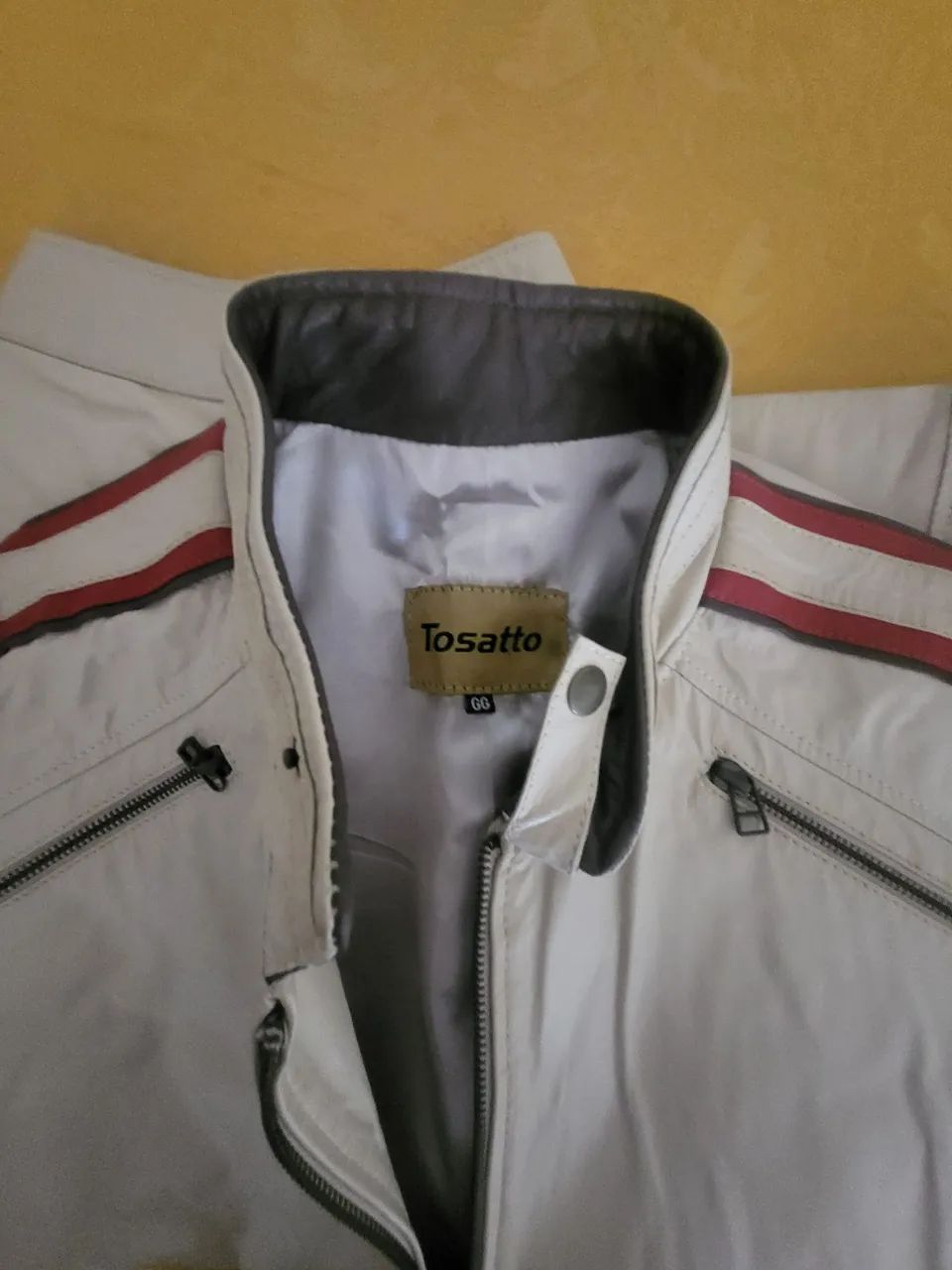 Jaqueta masculina de couro TOSATTO - Foto 4