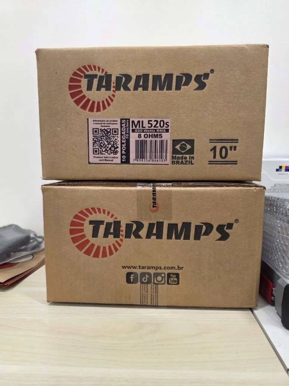 Alto Falante 10pol Medio Grave 520s 8 ohms 520W RMS Taramps