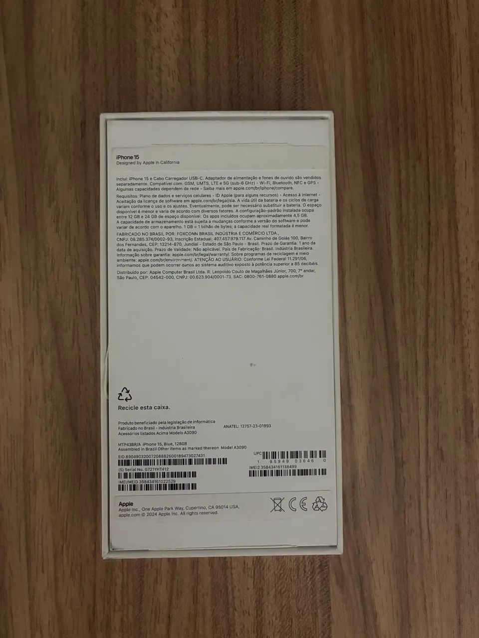 iPhone 15 128GB AZUL - NUNCA USADO!! - Foto 2