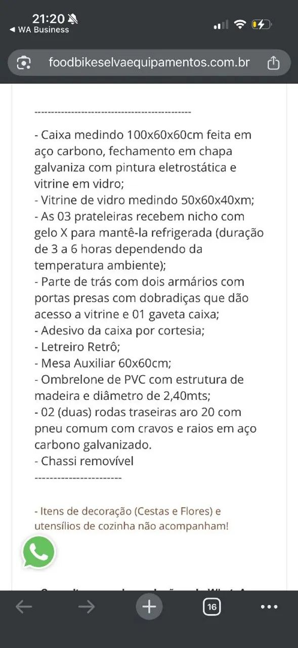 Carrinho confeitaria  - Foto 2