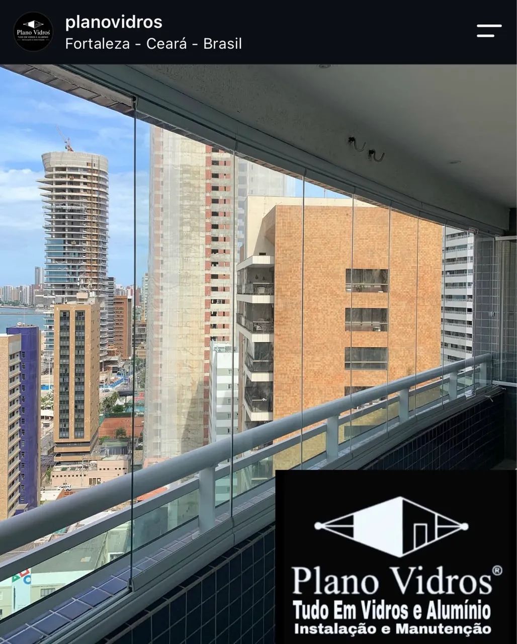 Cortinas de vidro Com e Sem Rolamento  - Foto 4