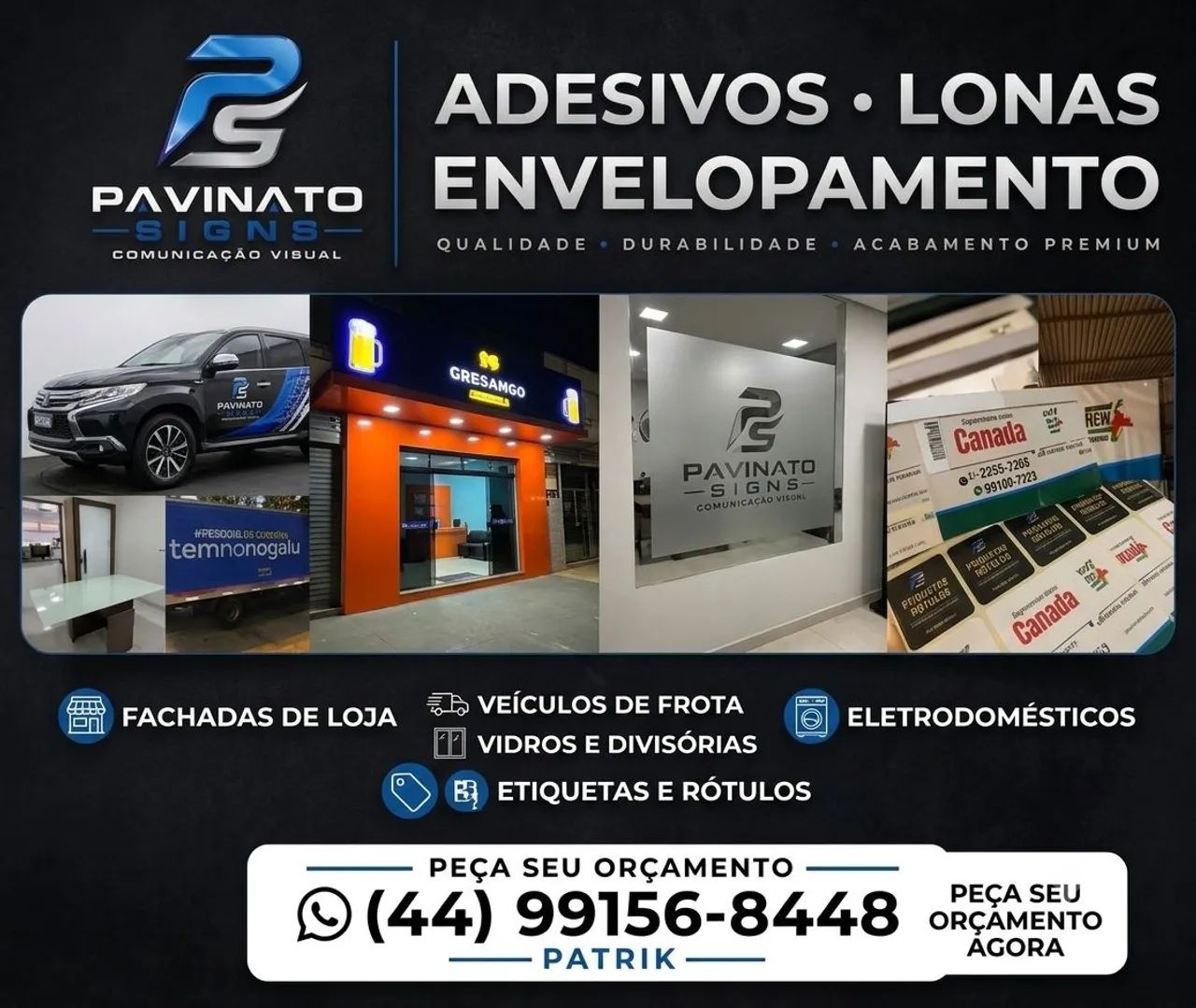 Envelopamento Profissional e Comunicação Visual