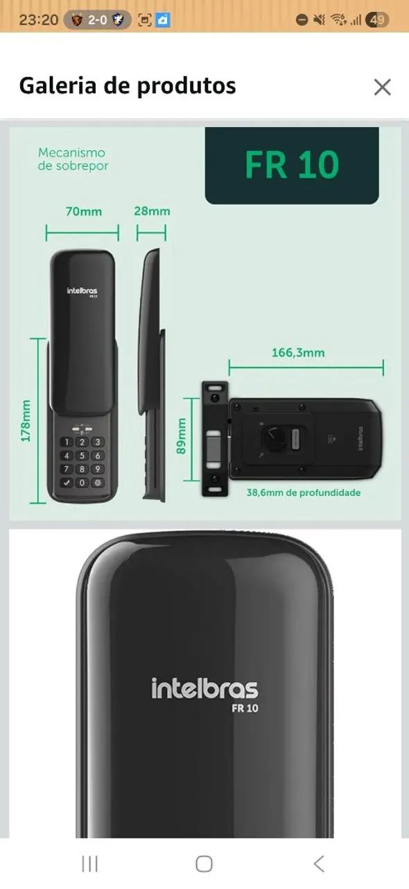 Intelbras Digital Lock65082230321411123