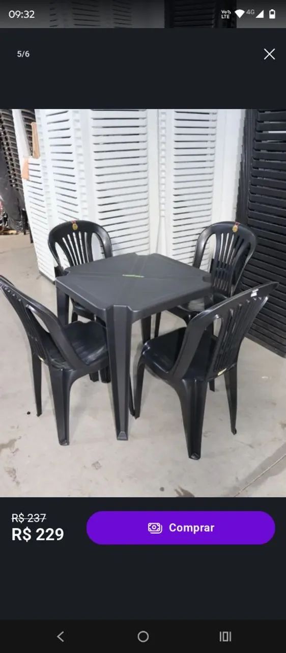 Mesa preto fosco - Foto 3