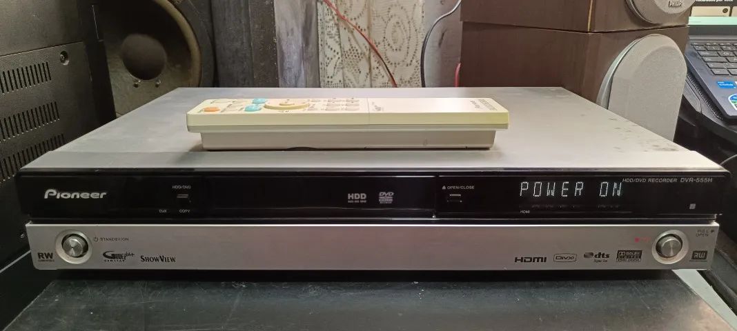 Dvd Recorder Pioneer Dvr-555h Travado Na Função Power On PARA ARRUMAR