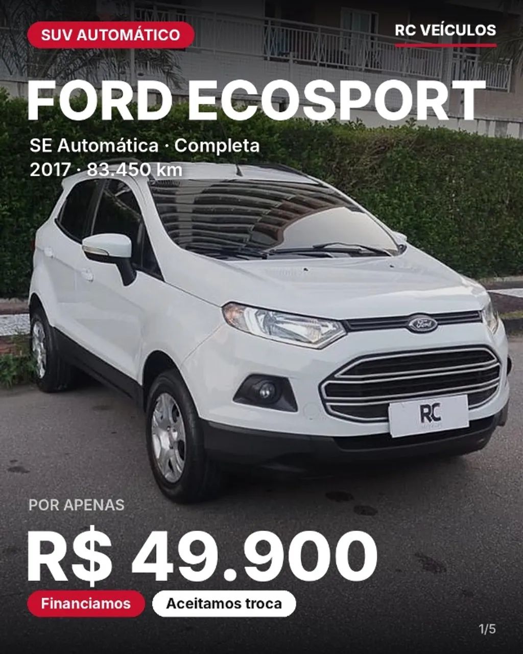 Ford Ecosport EcoSport SE 1.6 16V Flex 5p Aut. 2017