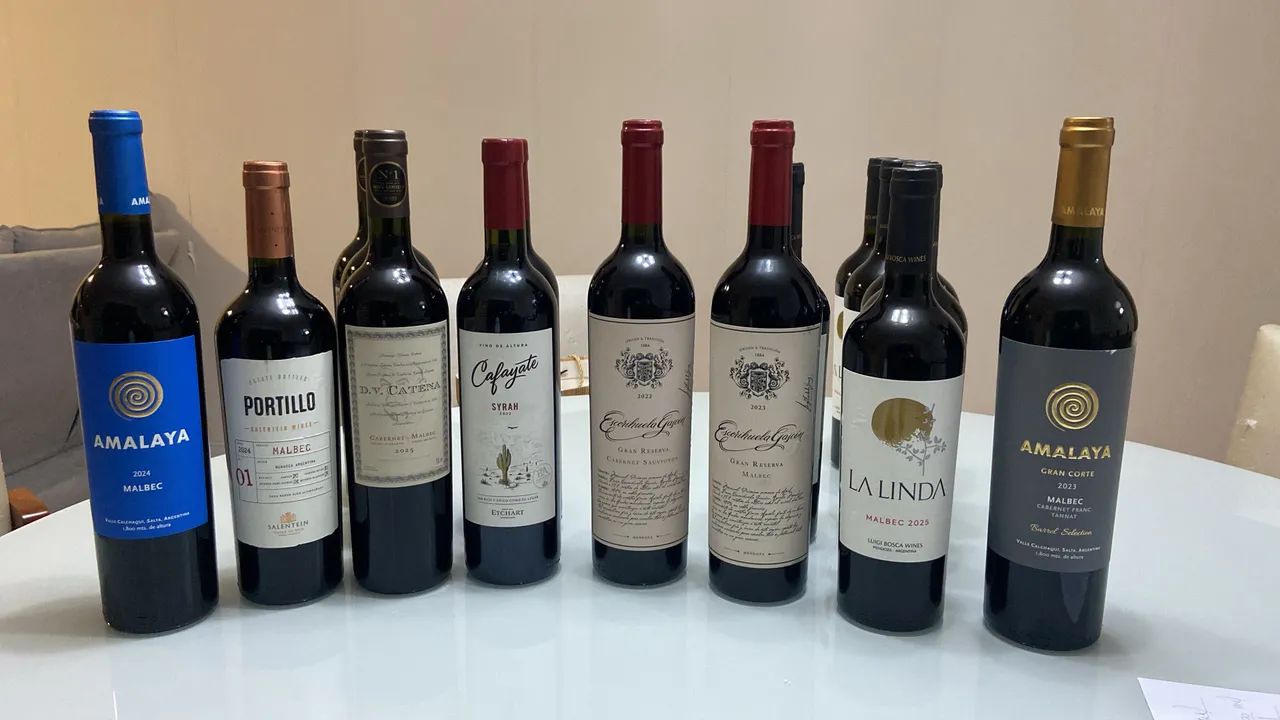 Lote de vinhos Argentinos - Originais. 