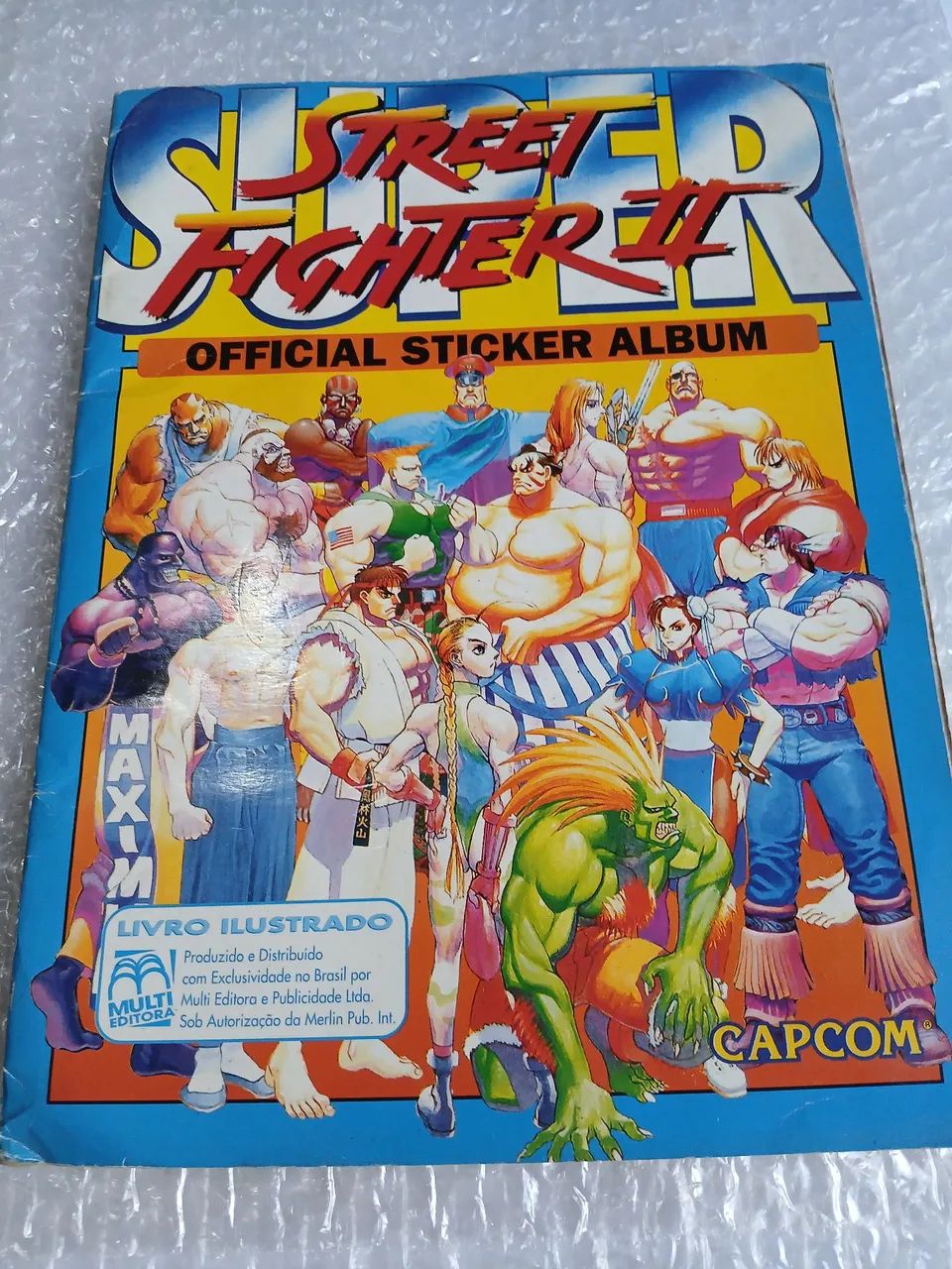Street fighter album de figurinhas completo capcom
