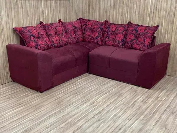 Sofa de Canto Belo ( DUPLA FACE FLORIDO E LISO )  - Foto 5