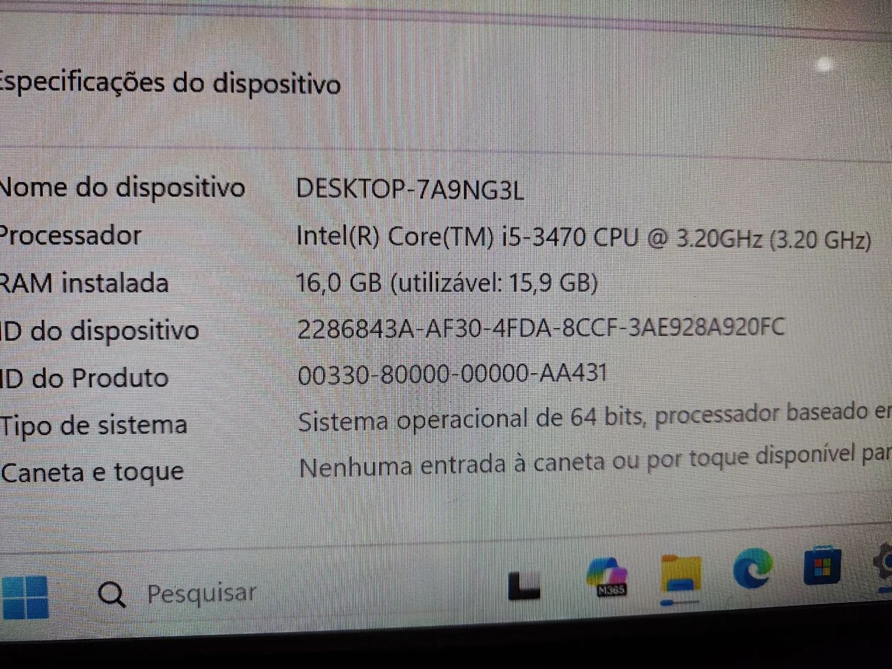 I5 + 16gb + NVME512 + HD 500
