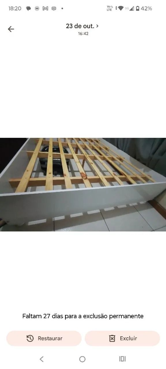 Cama de casal e cabeceira  - Foto 3