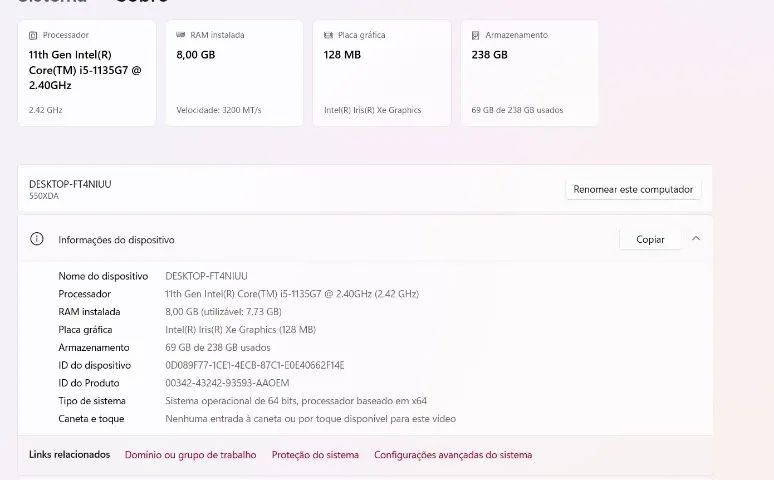 Notebook Samsung I5 - 1135G7 - Foto 3
