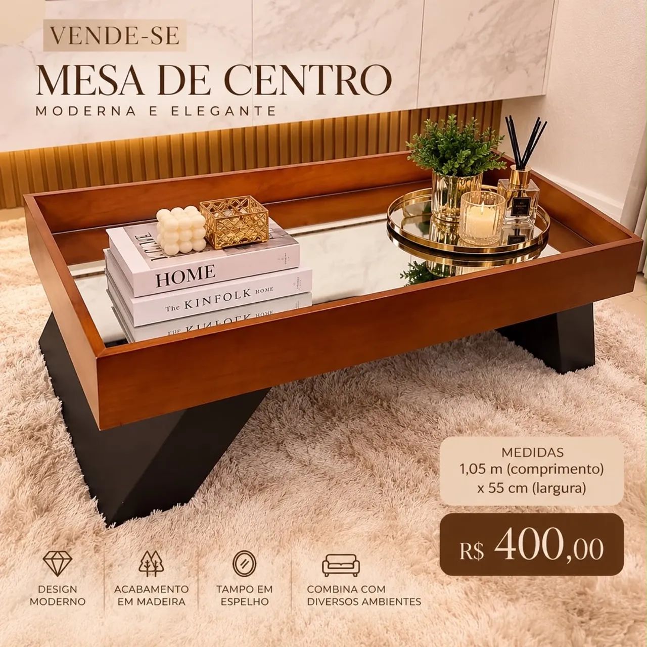 ? MESA DE CENTRO - R$ 400,00 ?
