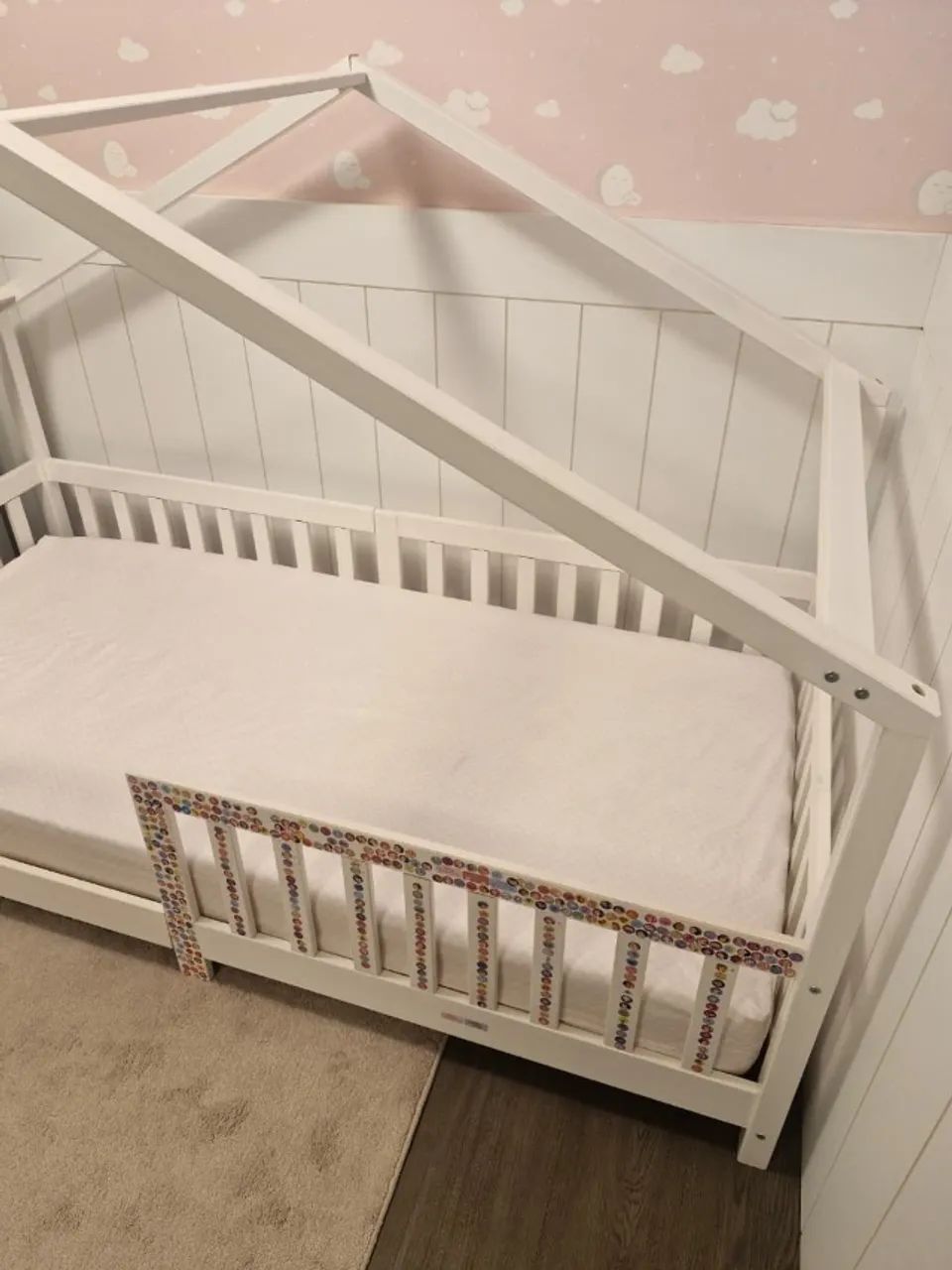Cama Infantil Madeira Maciça Casa - Foto 5