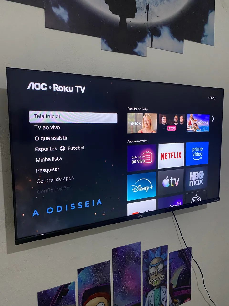 Smart tv 43 polegadas, AOC Roku 