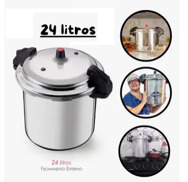 Panela Pressão Nacional 24 Litros Inmetro 