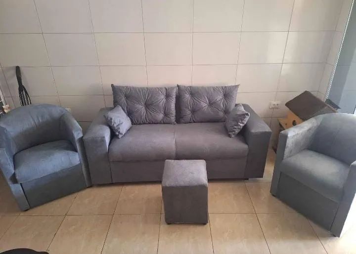 Conjunto Sofá 1.75+ 2 poltronas em U