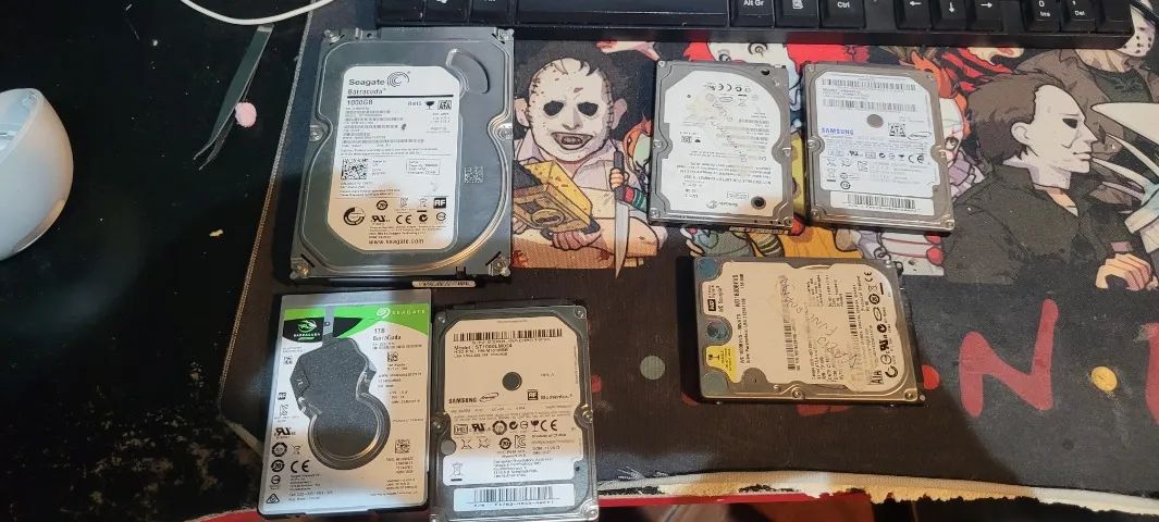 Lote com 4 HDs SATA para PC e Notebook - 160GB, 640GB, 1 TB.... - Foto 3