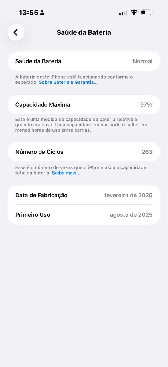 16 pro Max (seminovo) garantia Apple 
