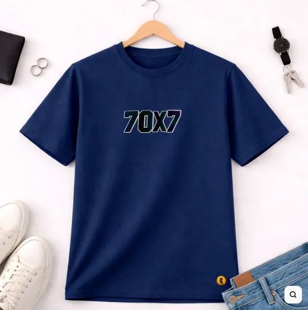  Camiseta Cristã Evangélica Azul Premium  - Foto 2