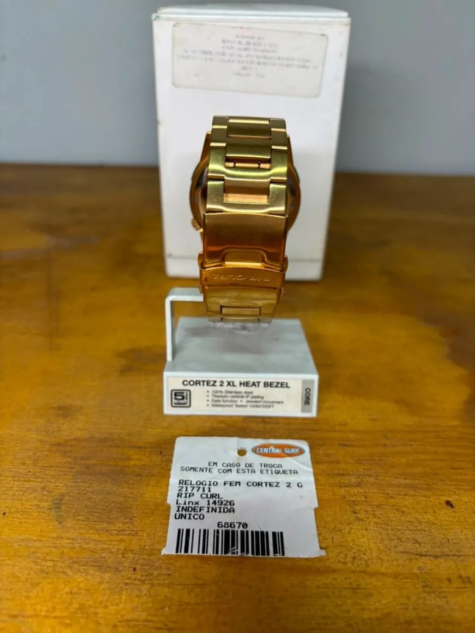 Relógio Rip Curl Cortez XL 2 dourado - Foto 3