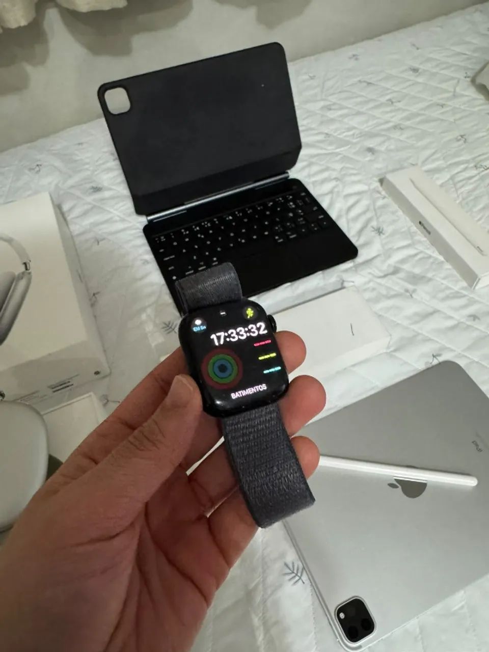 Apple Watch Series 9 GPS 41mm Meia-Noite + Caixa - Foto 3